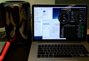 Speed Test for Thunderbolt Bridge to Desktop